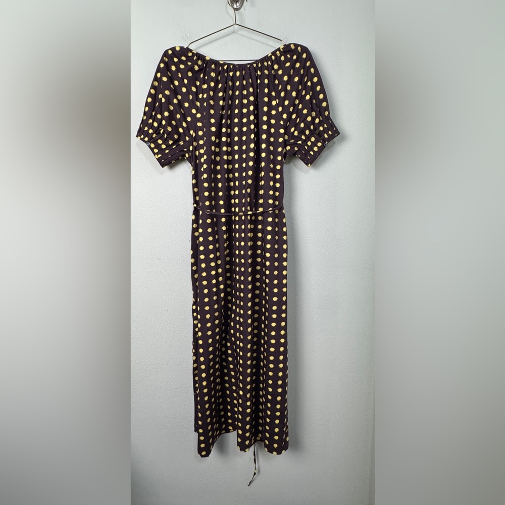 NWT J. Crew Button-up Midi‎ Dress in Dot Cotton Poplin Size Medium Polka Dot - Picture 8 of 16